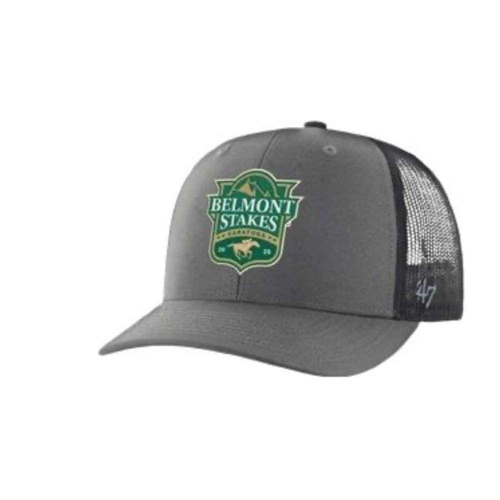 Belmont Stakes 47 Trucker Gray Hat NWT